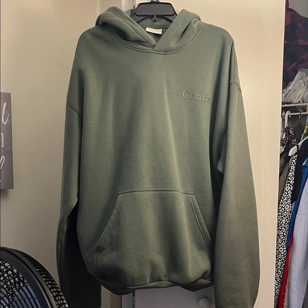Comfy Olive Green Women's Hoodie